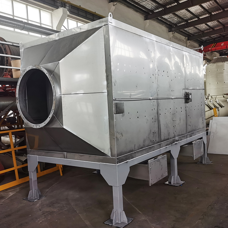 Structure de chargement par le haut et de déchargement latéral Boîte d'adsorption de charbon actif en acier inoxydable 304