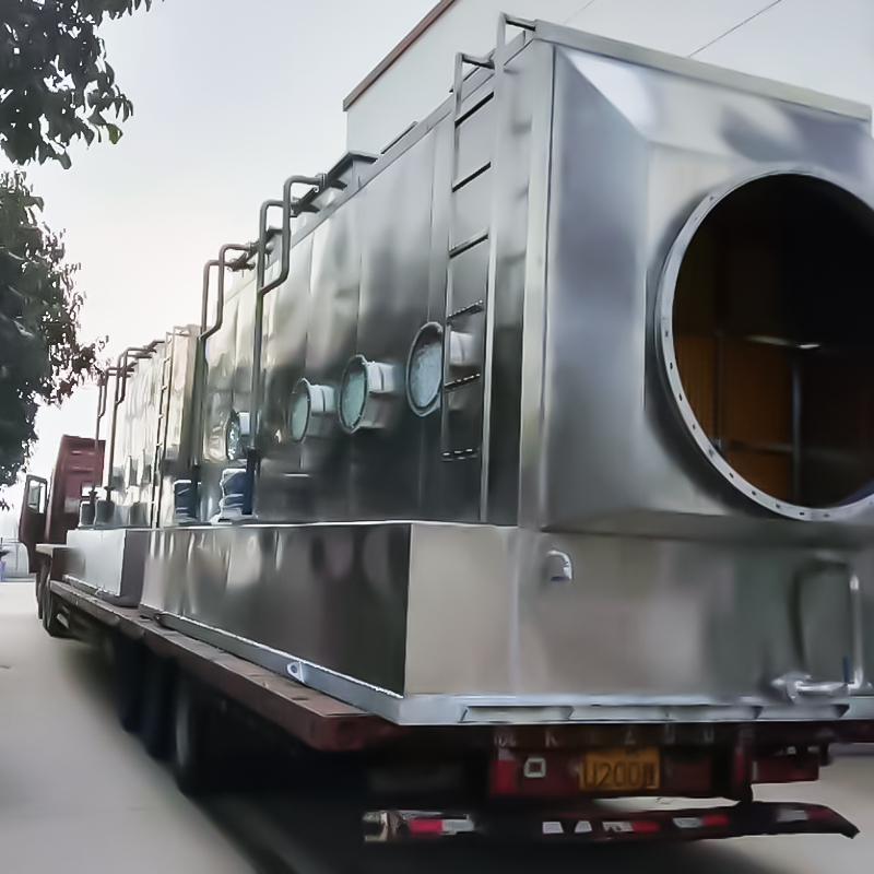 Tour d'épurateur horizontale en acier inoxydable 304