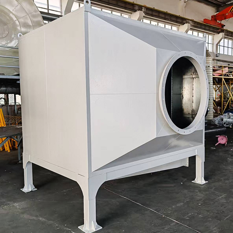 Boîte d'adsorption de charbon actif en acier au carbone à chargement par le haut et par le bas